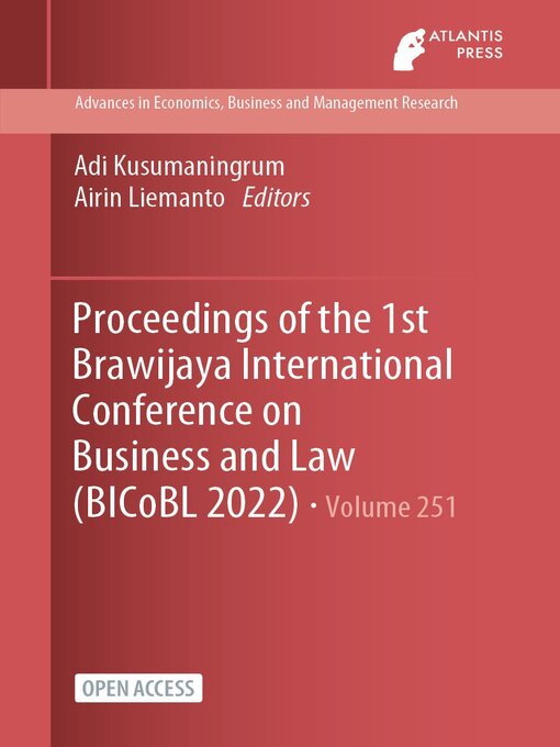 Title details for Proceedings of the 1st Brawijaya International Conference on Business and Law (BICoBL 2022) by Adi Kusumaningrum - Available